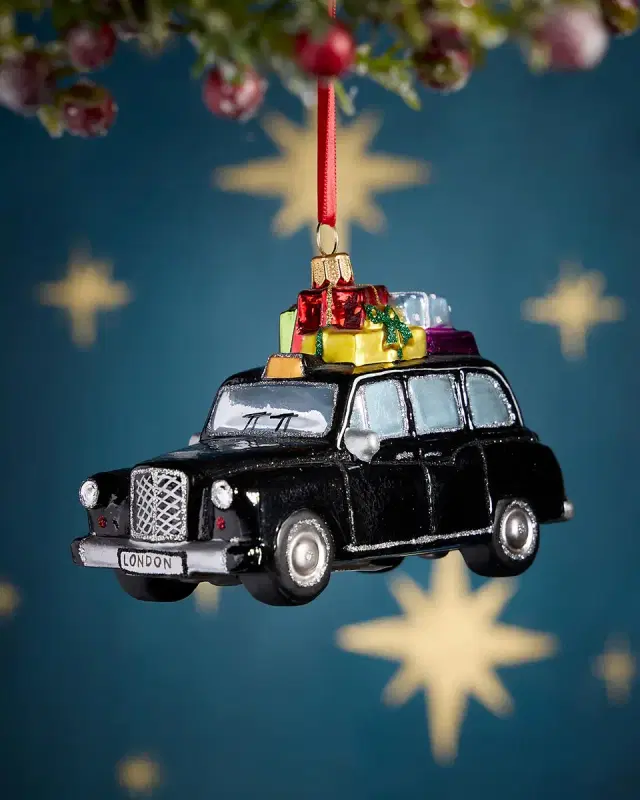 Exclusive London Taxi Christmas Ornament