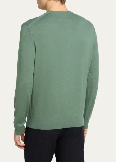 Zegna Men's Oasi Cashmere Crewneck Sweater | Thumbnail 3