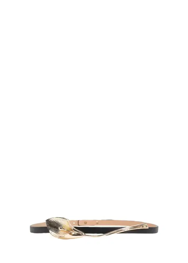 Carolina Herrera Calla Lily Leather Belt