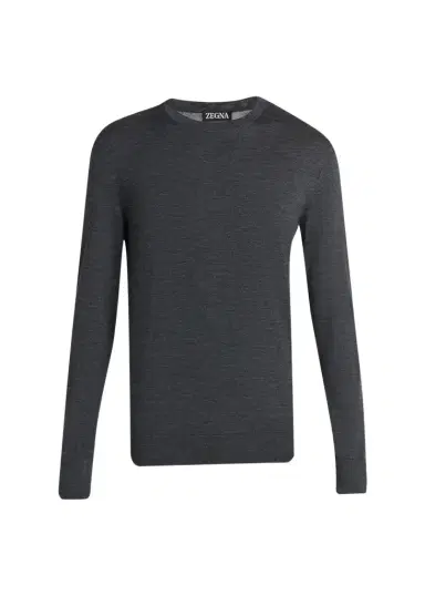 Zegna Men's Trofeo Wool Crewneck Sweater | Thumbnail 1
