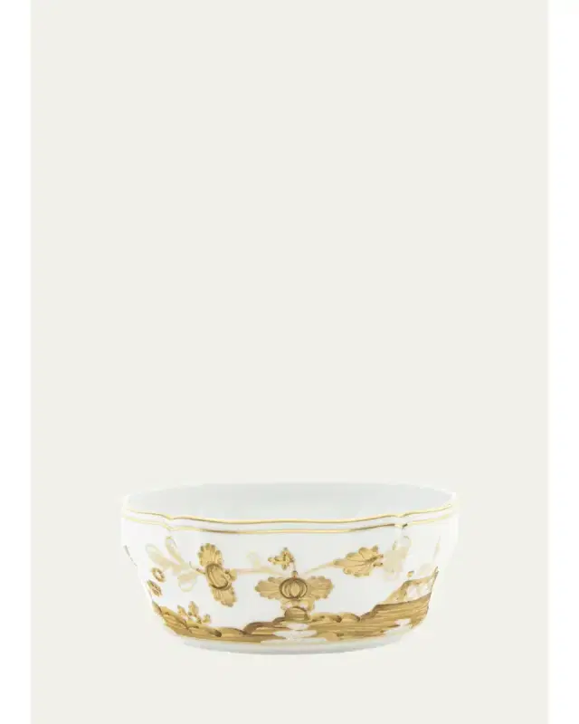 GINORI 1735 Aurum Printed Porcelain Salad Bowl