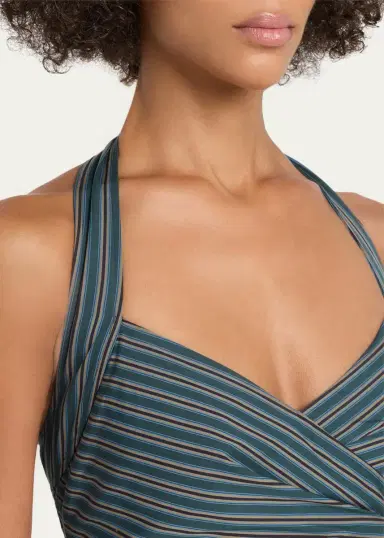 A.L.C. Magnolia Stripe Halter Midi Dress | Thumbnail 5 A.L.C. Magnolia Stripe Halter Midi Dress | Thumbnail 5