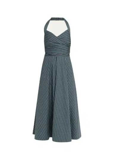A.L.C. Magnolia Stripe Halter Midi Dress | Thumbnail 1 A.L.C. Magnolia Stripe Halter Midi Dress | Thumbnail 1