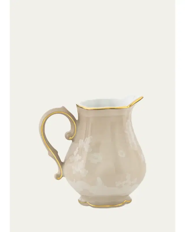 GINORI 1735 Meringa Floral Porcelain Milk Jug
