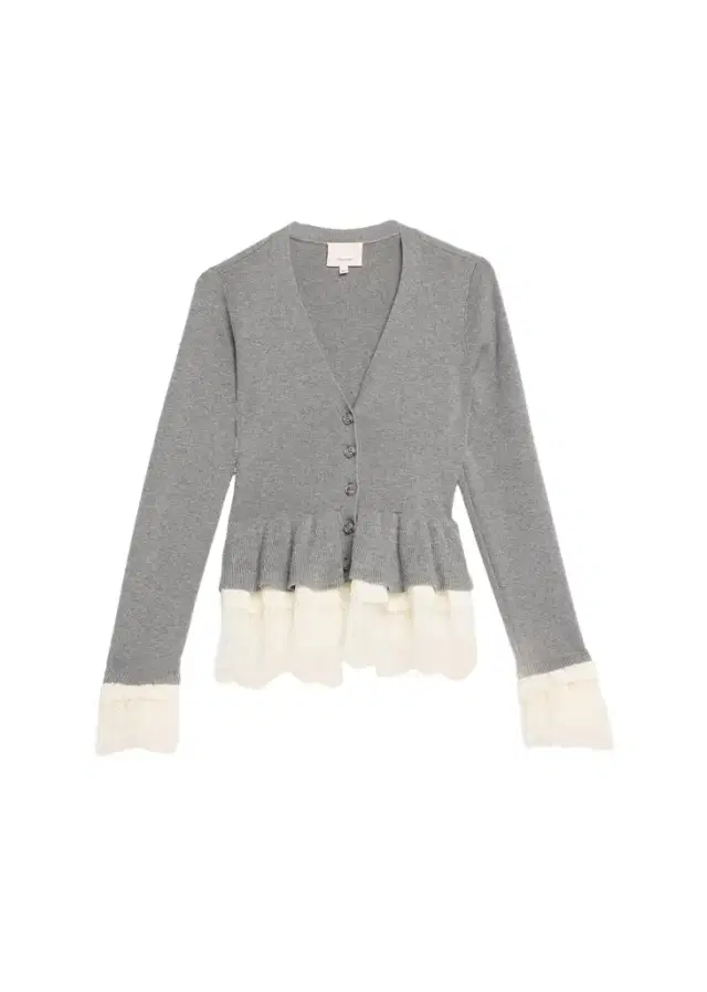 Cinq à Sept Dolly Ruffled Lace-Trimmed Peplum Cardigan