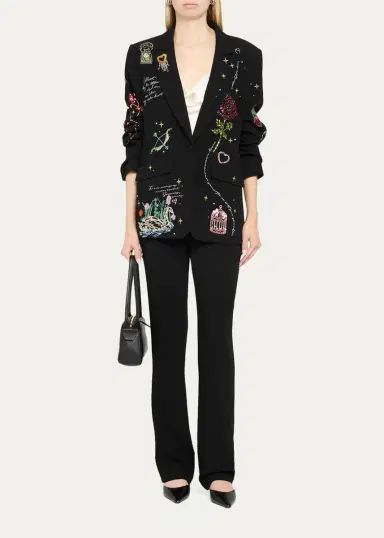 Cinq à Sept Kelsa Starry Scribbles Blazer | Thumbnail 2