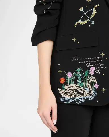 Cinq à Sept Kelsa Starry Scribbles Blazer | Thumbnail 5