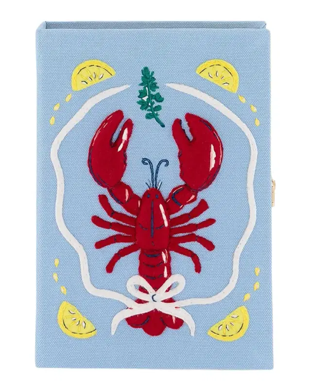 Olympia Le-Tan Lobster Book Clutch Bag