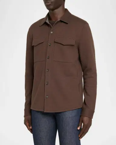 Vince Men's Solid 4-Pocket Shirt Jacket | Thumbnail 4