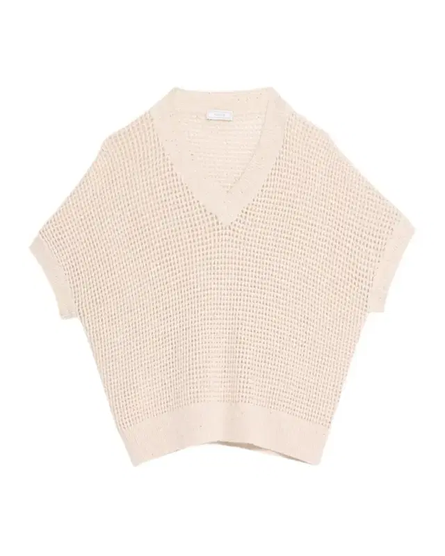 PESERICO Dolman-Sleeve Sequin Open Knit Sweater