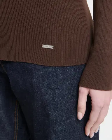 Kiton Wool Rib Crewneck Sweater | Thumbnail 4 Kiton Wool Rib Crewneck Sweater | Thumbnail 4