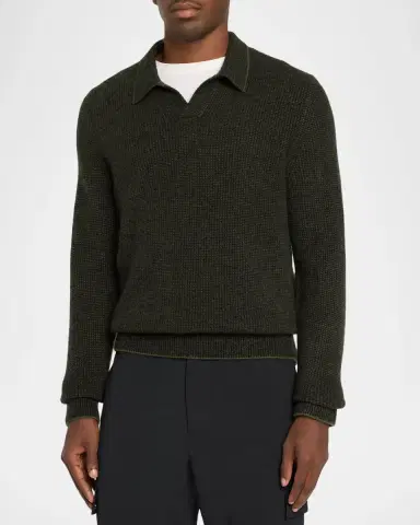 Vince Men's Boiled Cashmere Thermal Sweater | Thumbnail 4