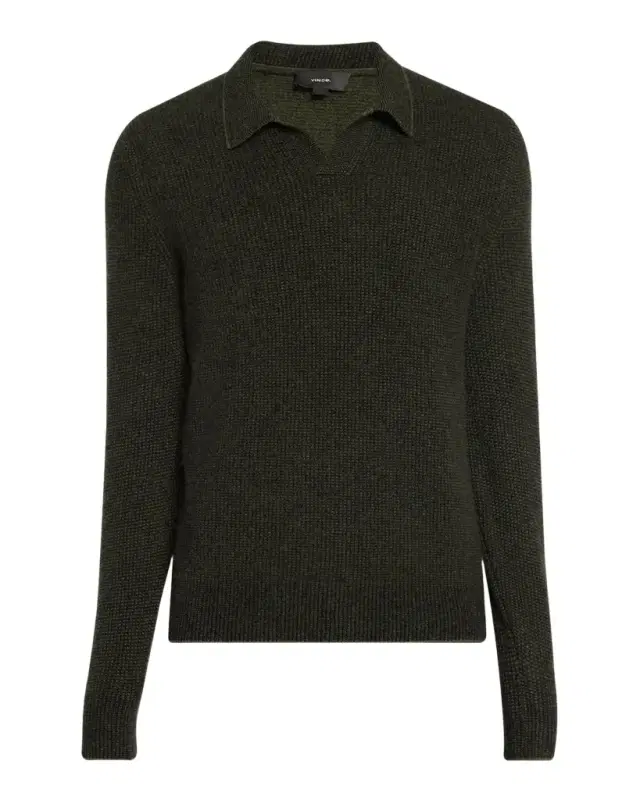 Vince Men's Boiled Cashmere Thermal Sweater