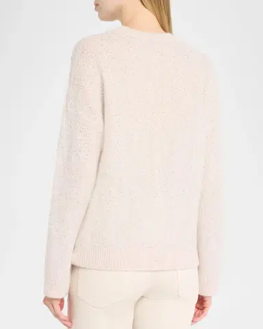 PESERICO Sequin Mohair-Wool Knit Sweater | Thumbnail 3