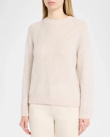 PESERICO Sequin Mohair-Wool Knit Sweater | Thumbnail 4