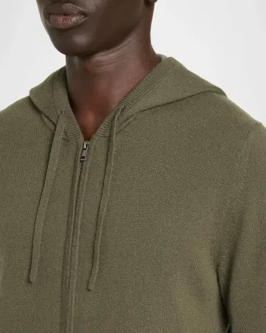 Vince Men's Cashmere Blend Full-Zip Hoodie | Thumbnail 5 Vince Men's Cashmere Blend Full-Zip Hoodie | Thumbnail 5