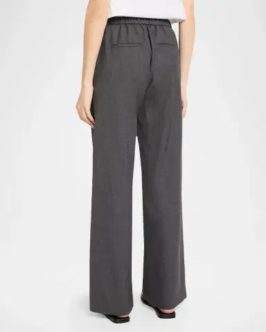 PESERICO Wide-Leg Stretch Wool Pants | Thumbnail 3