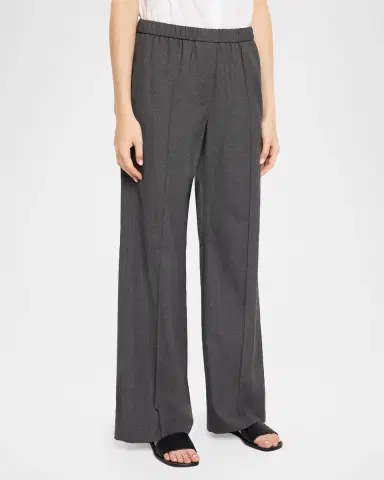 PESERICO Wide-Leg Stretch Wool Pants | Thumbnail 4
