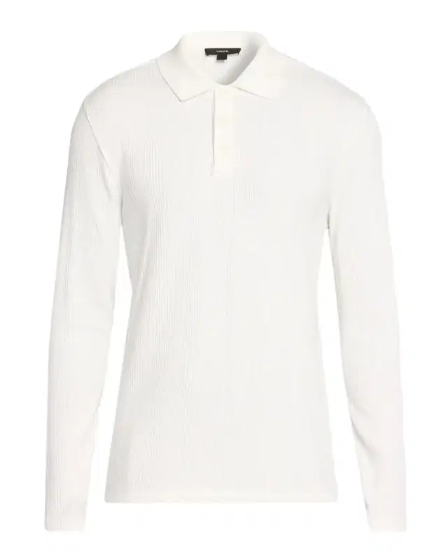 Vince Men's Long-Sleeve Textured Polo Shirt