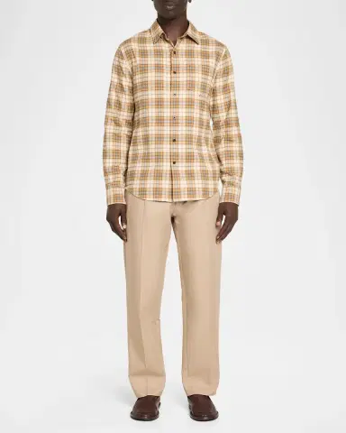 Vince Men's Jackson Cotton Plaid Button-Down Shirt | Thumbnail 2 Vince Men's Jackson Cotton Plaid Button-Down Shirt | Thumbnail 2