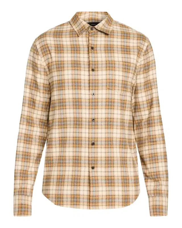 Vince Men's Jackson Cotton Plaid Button-Down Shirt