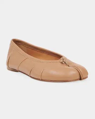 Maison Margiela Tabi Leather Split-Toe Ballerina Flats | Thumbnail 3
