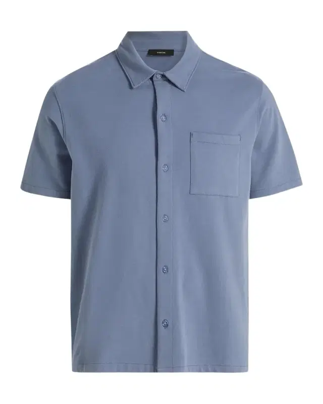 Vince Men's Sueded Jersey Button-Down Shirt