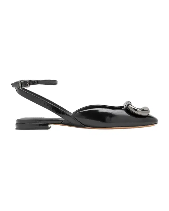 Marc Jacobs The Pop J Marc Leather Slingback Flats