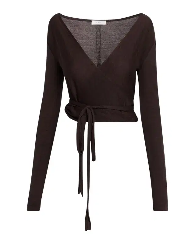 A.L.C. Emma Merino Wool Wrap Sweater