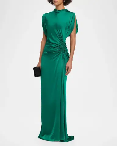 A.L.C. Nadia Satin Gown | Thumbnail 4 A.L.C. Nadia Satin Gown | Thumbnail 4