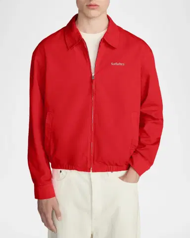 Frame Men's x Sotheby's Cotton Zip-Up Bomber Jacket | Thumbnail 4