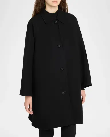 The Row Ina Wool-Cashmere Single-Breasted Car Coat | Thumbnail 4