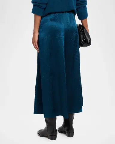Eileen Fisher Crinkled Satin Maxi Skirt | Thumbnail 3