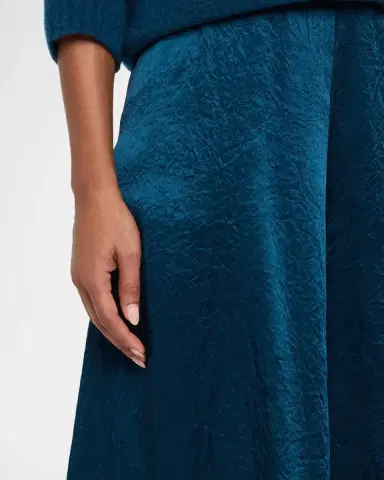 Eileen Fisher Crinkled Satin Maxi Skirt | Thumbnail 5