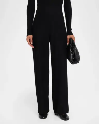 Eileen Fisher High-Rise Textural Knit Pants | Thumbnail 4
