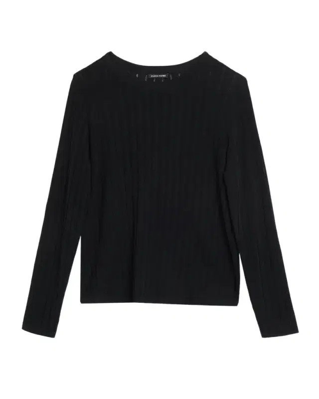 Eileen Fisher Lightweight Crewneck Merino Wool Knit Sweater