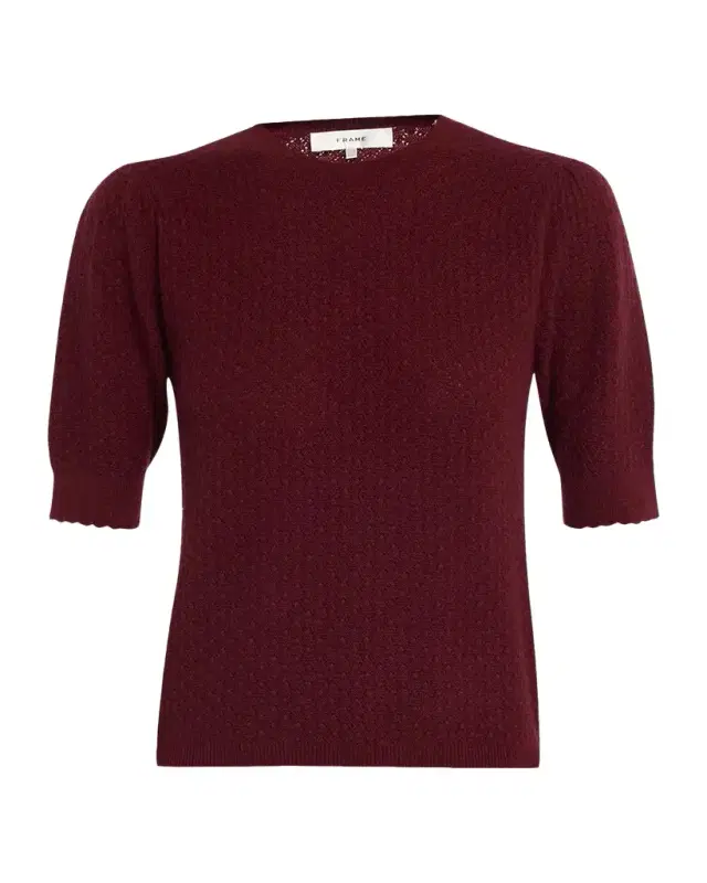 Frame The Gathered Honeycomb Cashmere Sweater