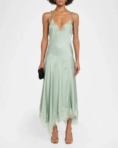 A.L.C. Aleena Satin Lace Maxi Dress | Thumbnail 2 A.L.C. Aleena Satin Lace Maxi Dress | Thumbnail 2