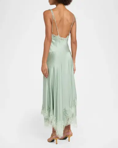 A.L.C. Aleena Satin Lace Maxi Dress | Thumbnail 3 A.L.C. Aleena Satin Lace Maxi Dress | Thumbnail 3
