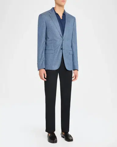 Emporio Armani Men's Glen Plaid Single-Breasted Sport Coat | Thumbnail 2