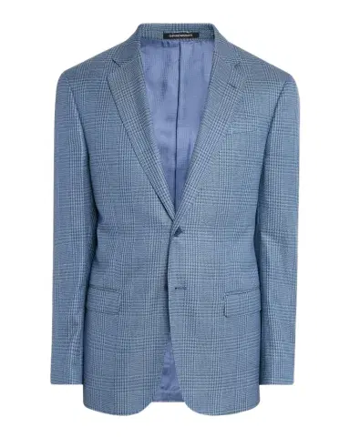Emporio Armani Men's Glen Plaid Single-Breasted Sport Coat | Thumbnail 1