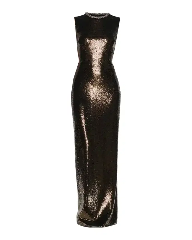 Roland Mouret Sequined Sleeveless Column Gown
