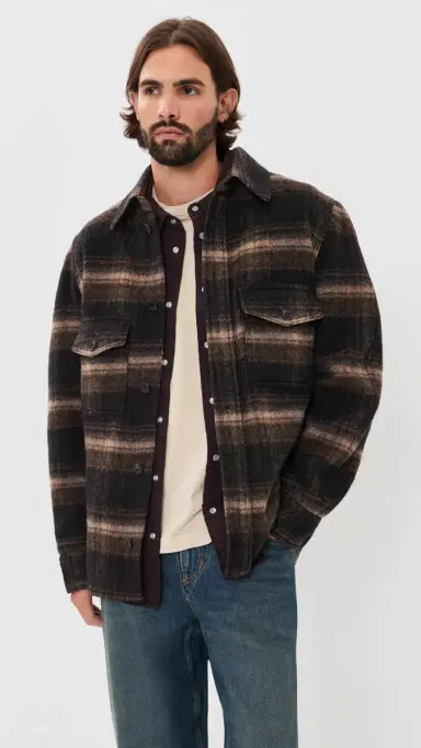 Isabel Marant Kervon Jacket Black/Khaki | Thumbnail 2