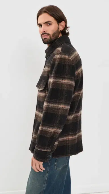 Isabel Marant Kervon Jacket Black/Khaki | Thumbnail 4