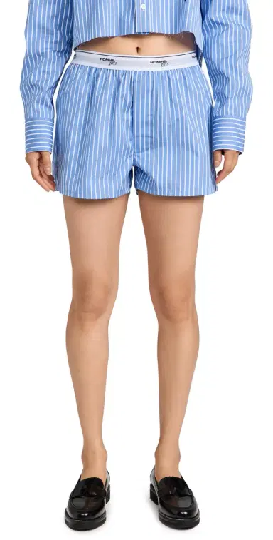 Hommegirls Boxer Shorts Blue White Stripe | Thumbnail 1