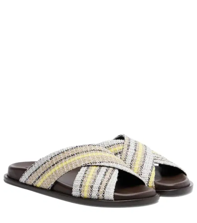 Missoni Viola striped lamé sandals