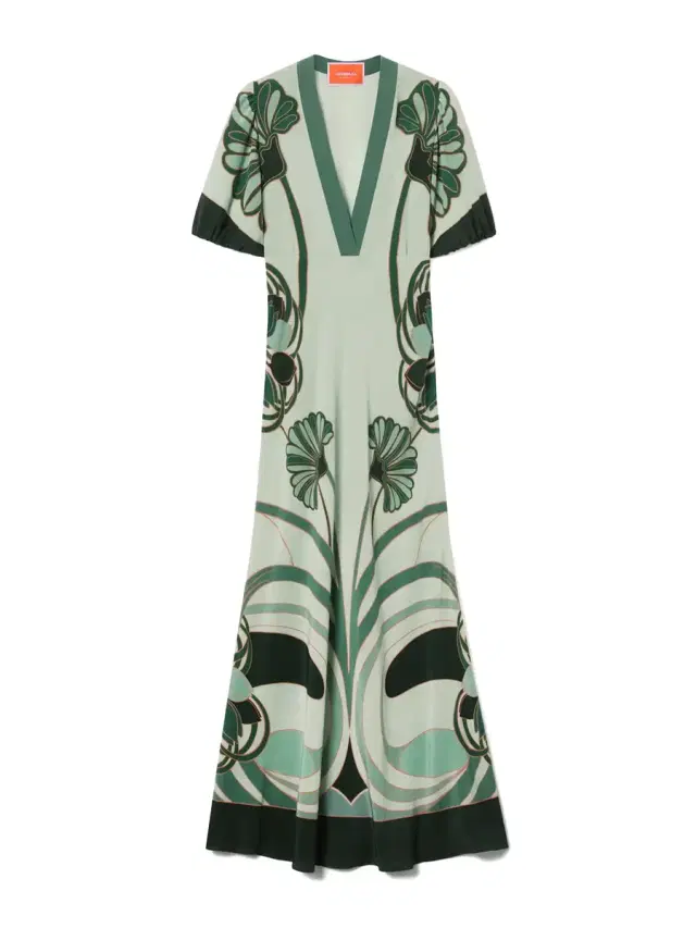 Marlene Silk Maxi Dress