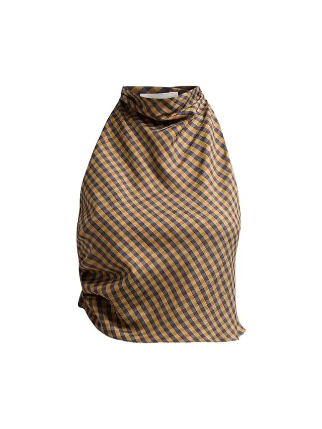 A.L.C. Women's Penelope Gingham Sleeveless Top - Pecan Navy