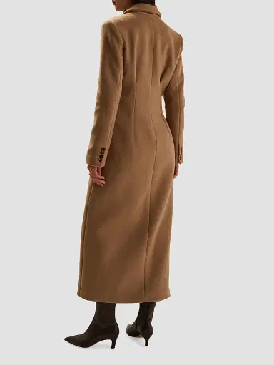 Favorite Daughter Women's The Metropolitan Wool-Blend Coat - Camel | Thumbnail 3