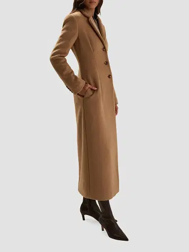 Favorite Daughter Women's The Metropolitan Wool-Blend Coat - Camel | Thumbnail 4